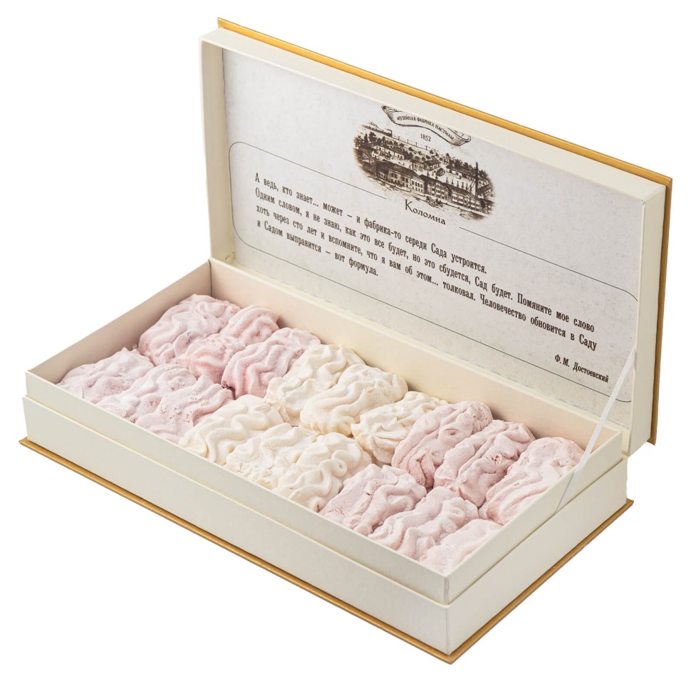 Ассорти воздушной пастилы палочками «От души желаю счастья!»