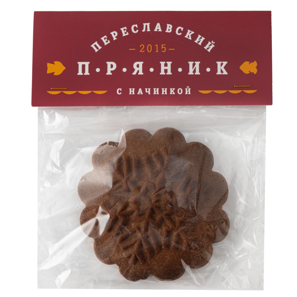 Переславский печатный пряник «Снежинка» 