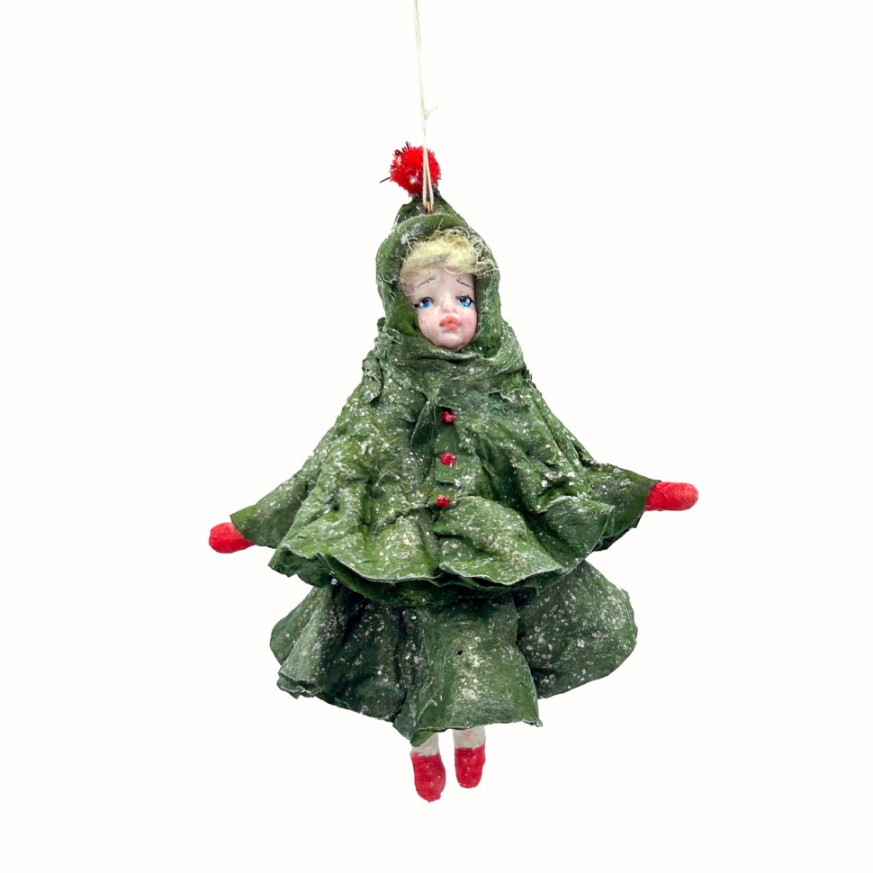 «Елочка» ватная игрушка ручной работы