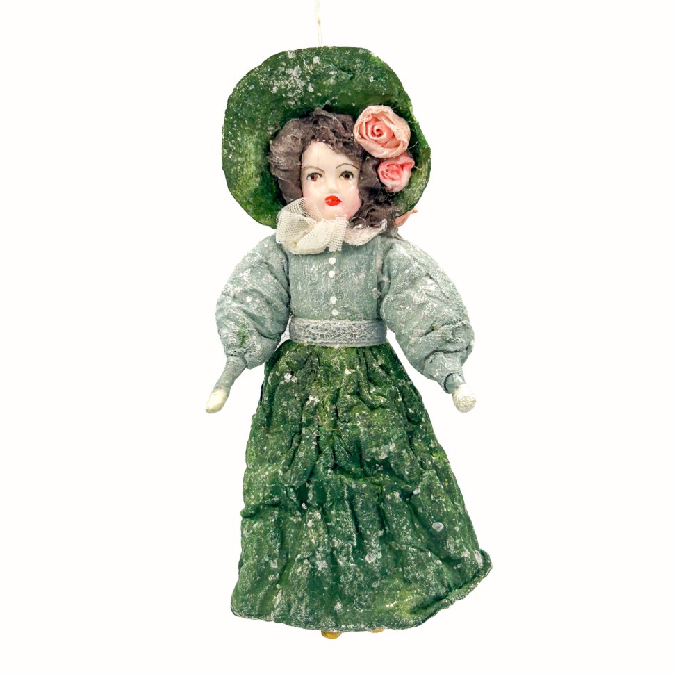 «Барышня» ватная игрушка ручной работы