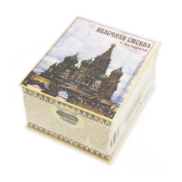 Конфекты пастильные «Василий Блаженный» (яблочная смоква в шоколаде с орехом)