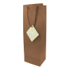 Пакет под бутылку шоколадный 12х35х9 см